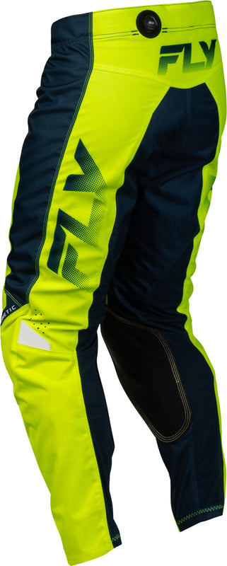 FLY RACING Kinetic Fade Broek – Wit/Zwart/Neon geel