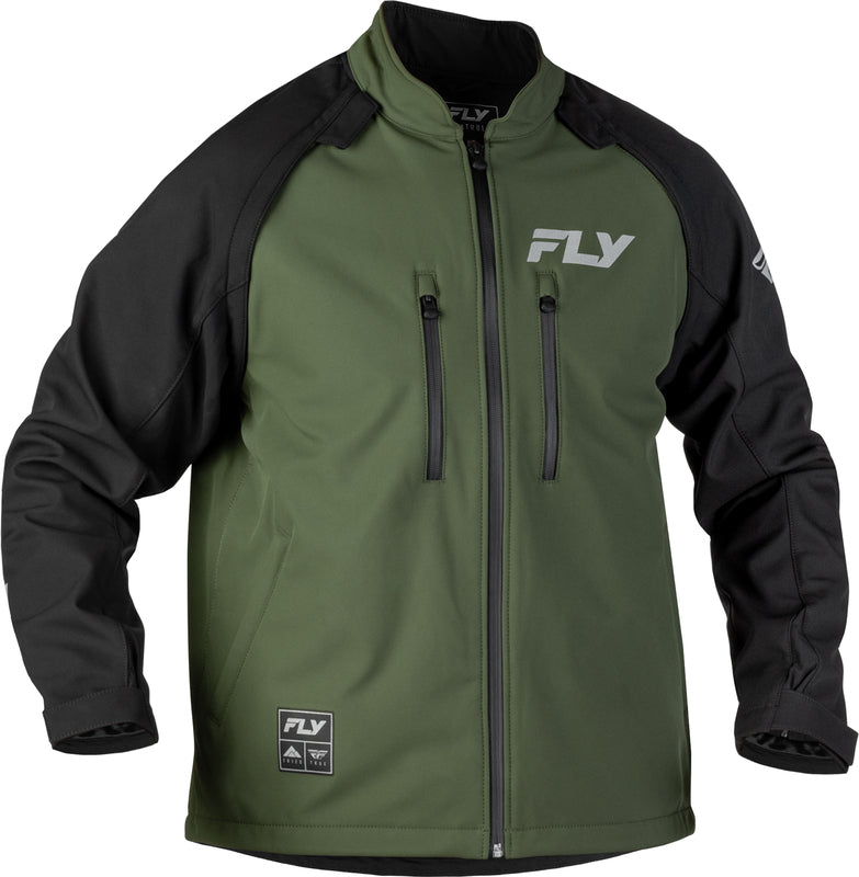 FLY RACING Patrol Softshell Motorjas – Zwart/Grijs
