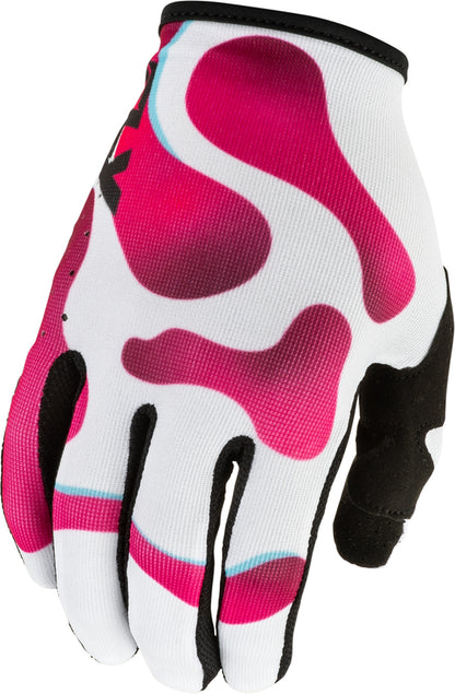 FLY RACING Lite Vibe Motorhandschoenen – Wit/Roze/Blauw