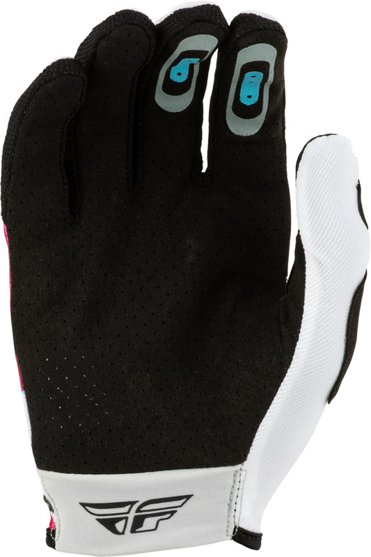 FLY RACING Lite Vibe Motorhandschoenen – Wit/Roze/Blauw