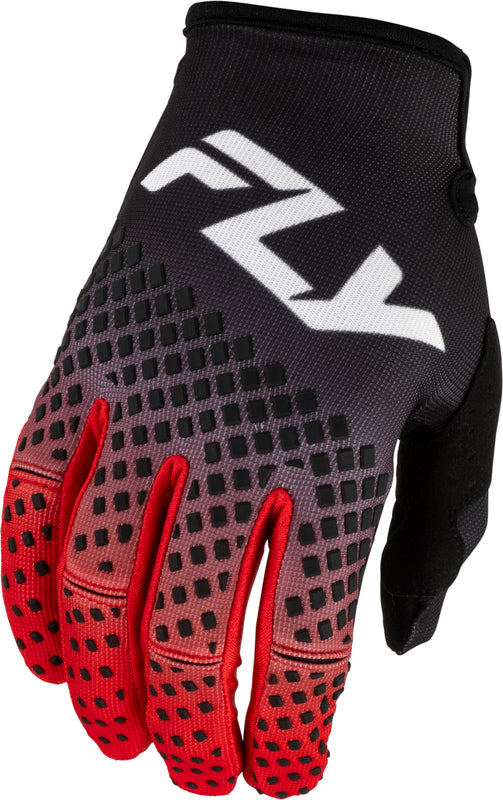 FLY RACING Kinetic Fade Motorhandschoenen – Zwart/Wit/Neon geel