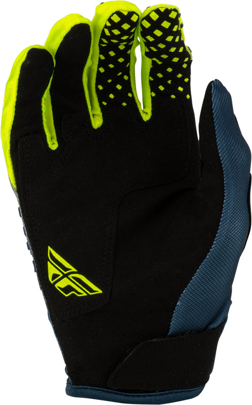 FLY RACING Kinetic Fade Motorhandschoenen – Zwart/Wit/Neon geel
