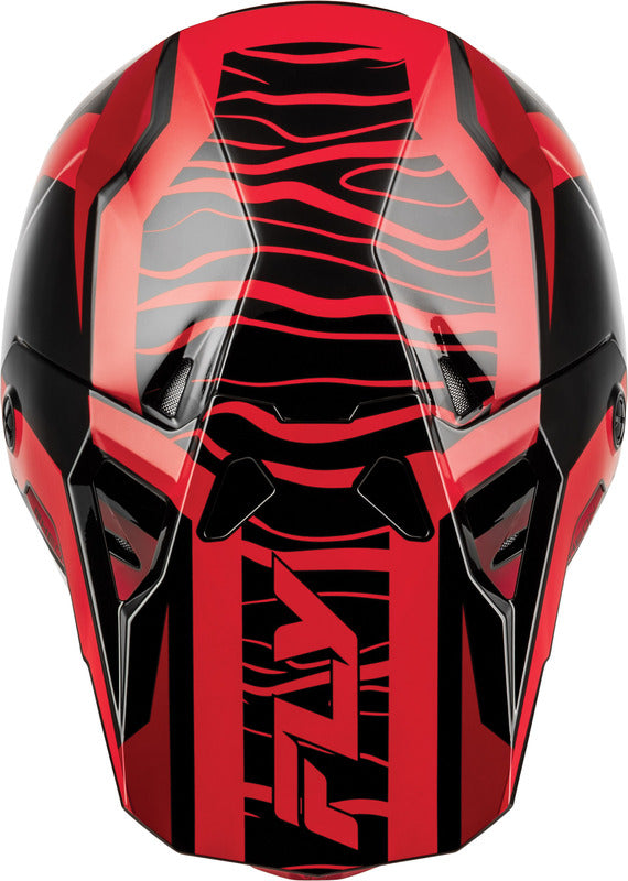 FLY RACING Formula CP Charge Youth Kindermaat helm – Zwart/Grijs/Light Grey