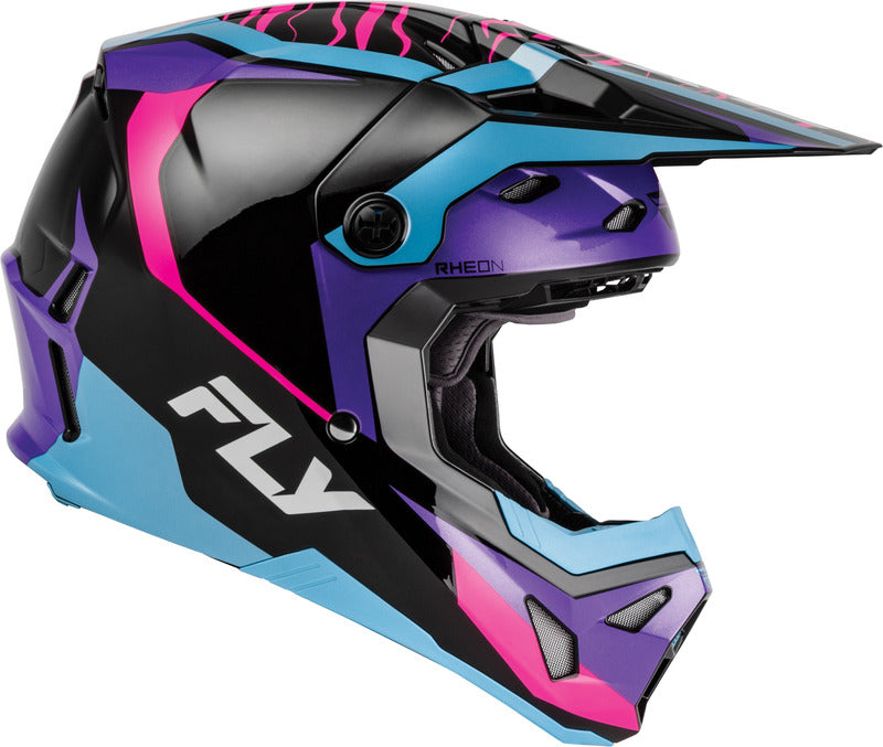 FLY RACING Formula CP Charge Youth Kindermaat helm – Zwart/Grijs/Light Grey