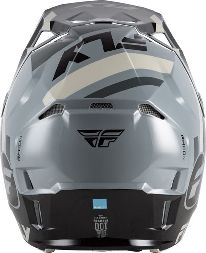 FLY RACING Formula CP Seal Youth Kindermaat helm – Zwart/Grijs/Light Grey
