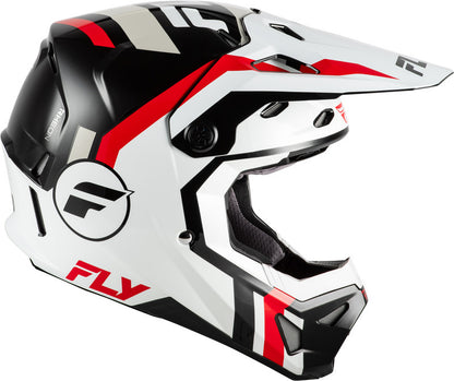 FLY RACING Formula CP Seal Youth Kindermaat helm – Zwart/Grijs/Light Grey