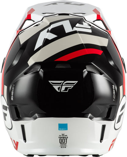 FLY RACING Formula CP Seal Youth Kindermaat helm – Zwart/Grijs/Light Grey
