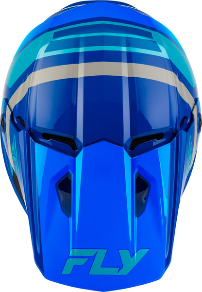 FLY RACING Kinetic Scrap Youth Kindermaat helm – Zwart/Wit/Grijs
