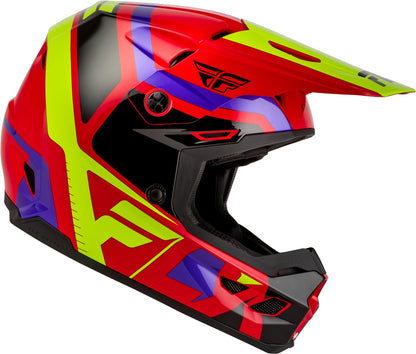 FLY RACING Kinetic Scrap Youth Kindermaat helm – Zwart/Wit/Grijs