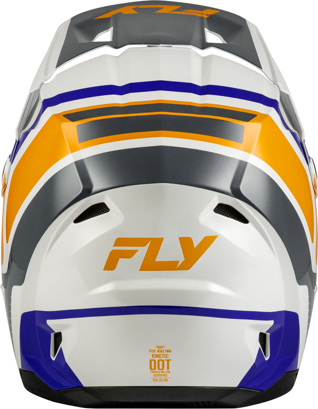 FLY RACING Kinetic Scrap Youth Kindermaat helm – Zwart/Wit/Grijs