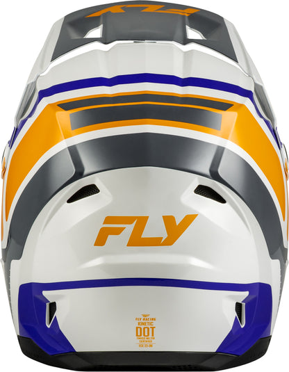 FLY RACING Kinetic Scrap Youth Kindermaat helm – Zwart/Wit/Grijs