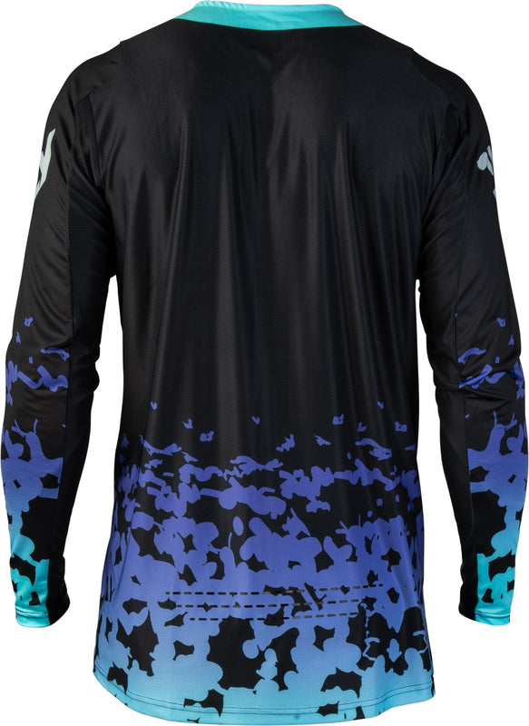 FLY RACING Lite Flake Youth Kindermaat jersey – Zwart/Grijs/Multi