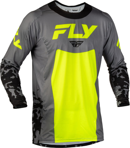 FLY RACING Lite Flake Youth Kindermaat jersey – Zwart/Grijs/Multi