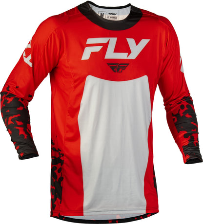 FLY RACING Lite Flake Youth Kindermaat jersey – Zwart/Grijs/Multi