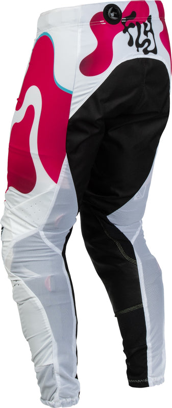 FLY RACING Youth Lite Vibe Kindermaat broek – Wit/Roze/Blauw