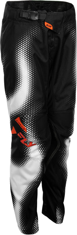 FLY RACING Youth Kinetic Torch Kindermaat broek – Zwart/Wit/Oranje