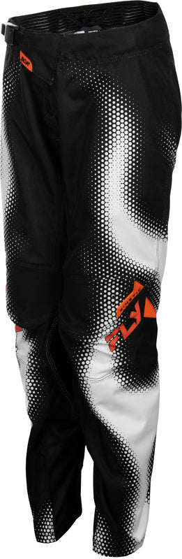 FLY RACING Youth Kinetic Torch Kindermaat broek – Zwart/Wit/Oranje