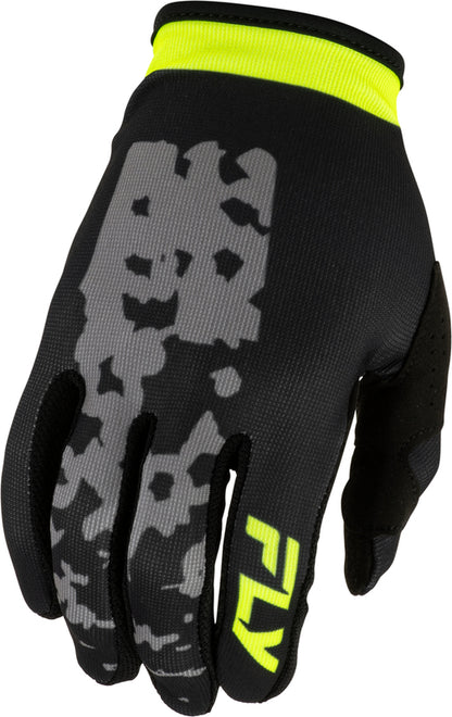 FLY RACING Youth Lite Flake Kindermaat motorhandschoenen – Zwart/Grijs/Multi