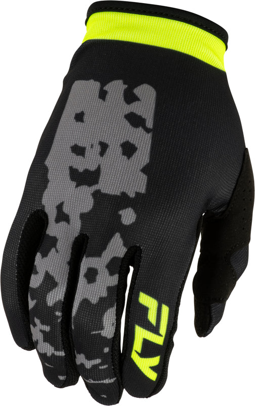 FLY RACING Youth Lite Flake Kindermaat motorhandschoenen – Zwart/Grijs/Multi