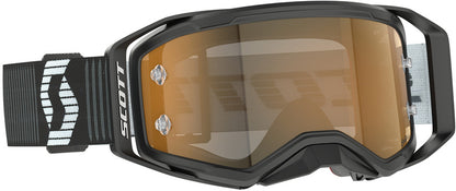 SCOTT Prospect 2.0 AMP Chrome Crossbril – Zwart/Wit met Gold Chrome Works Lens