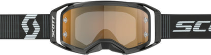 SCOTT Prospect 2.0 AMP Chrome Crossbril – Zwart/Wit met Gold Chrome Works Lens