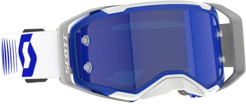SCOTT Prospect 2.0 AMP Chrome Crossbril – Zwart/Wit met Gold Chrome Works Lens