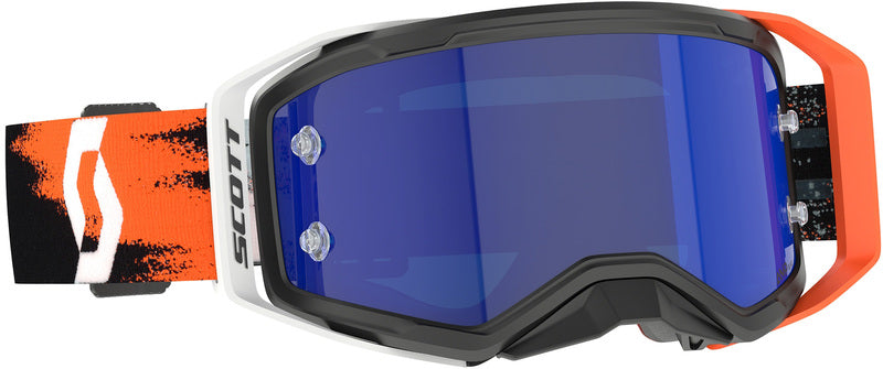 SCOTT Prospect 2.0 AMP Chrome Crossbril – Zwart/Wit met Gold Chrome Works Lens