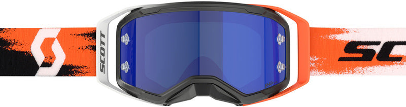 SCOTT Prospect 2.0 AMP Chrome Crossbril – Zwart/Wit met Gold Chrome Works Lens