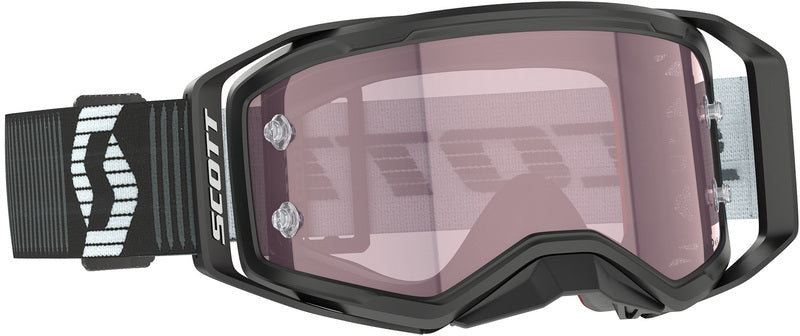 SCOTT Prospect 2.0 AMP Crossbril – Zwart/Wit met Rose Works Lens