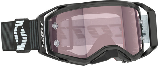 SCOTT Prospect 2.0 AMP Crossbril – Zwart/Wit met Rose Works Lens