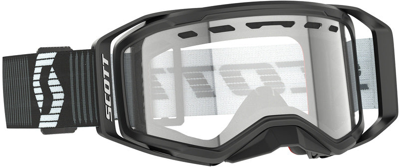 SCOTT Prospect 2.0 Enduro Crossbril – Zwart/Wit met S0 heldere lens