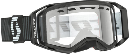 SCOTT Prospect 2.0 Enduro Crossbril – Zwart/Wit met S0 heldere lens