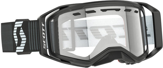SCOTT Prospect 2.0 Enduro Crossbril – Zwart/Wit met S0 heldere lens