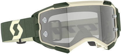 SCOTT Fury LS Crossbril – Zwart/Wit met Light Sensitive Grey Works Lens