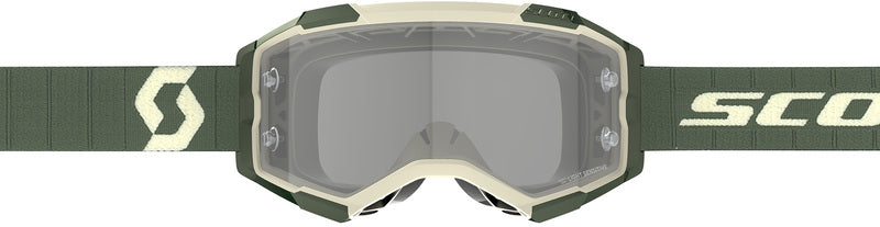 SCOTT Fury LS Crossbril – Zwart/Wit met Light Sensitive Grey Works Lens