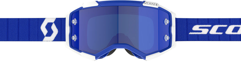 SCOTT Fury Crossbril – Zwart/Wit met Green Chrome Works Lens
