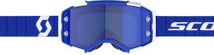 SCOTT Fury Crossbril – Zwart/Wit met Green Chrome Works Lens