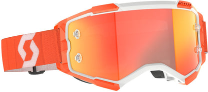SCOTT Fury Crossbril – Zwart/Wit met Green Chrome Works Lens