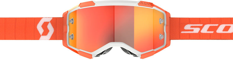 SCOTT Fury Crossbril – Zwart/Wit met Green Chrome Works Lens
