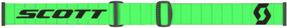 SCOTT Fury Crossbril – Zwart/Wit met Green Chrome Works Lens