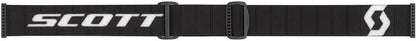 SCOTT Fury WFS Crossbril – Zwart/Wit met Clear Works Lens