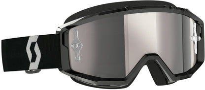 SCOTT Primal Chrome Crossbril – Zwart/Wit met Silver Chrome Works Lens