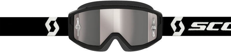 SCOTT Primal Chrome Crossbril – Zwart/Wit met Silver Chrome Works Lens
