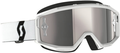 SCOTT Primal Chrome Crossbril – Zwart/Wit met Silver Chrome Works Lens