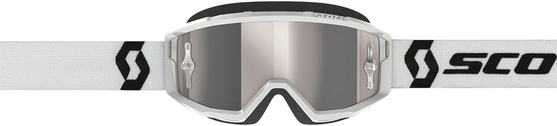 SCOTT Primal Chrome Crossbril – Zwart/Wit met Silver Chrome Works Lens
