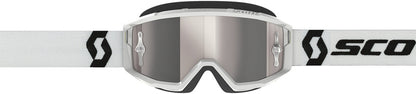 SCOTT Primal Chrome Crossbril – Zwart/Wit met Silver Chrome Works Lens