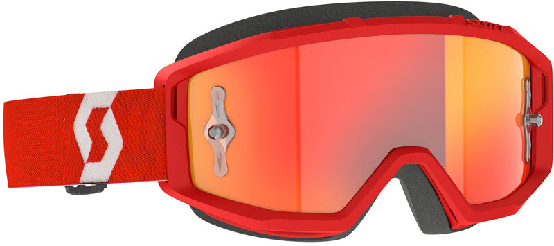 SCOTT Primal Chrome Crossbril – Zwart/Wit met Silver Chrome Works Lens