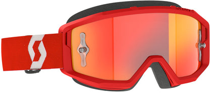 SCOTT Primal Chrome Crossbril – Zwart/Wit met Silver Chrome Works Lens