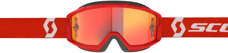 SCOTT Primal Chrome Crossbril – Zwart/Wit met Silver Chrome Works Lens