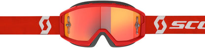 SCOTT Primal Chrome Crossbril – Zwart/Wit met Silver Chrome Works Lens